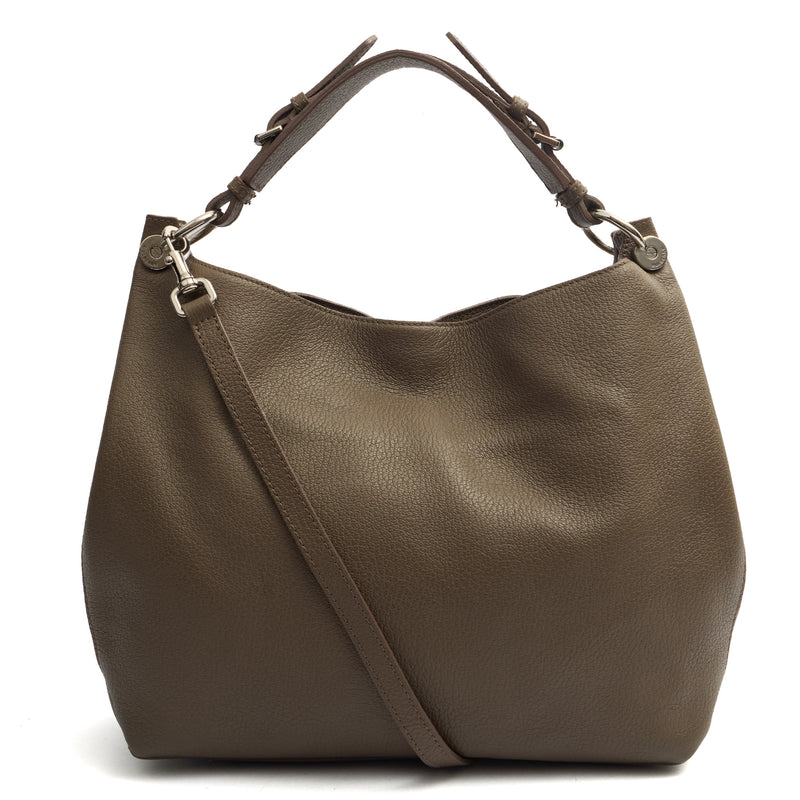 Picture of Mulberry Shoulder Bag Freya in Clay, Calfskin Leather