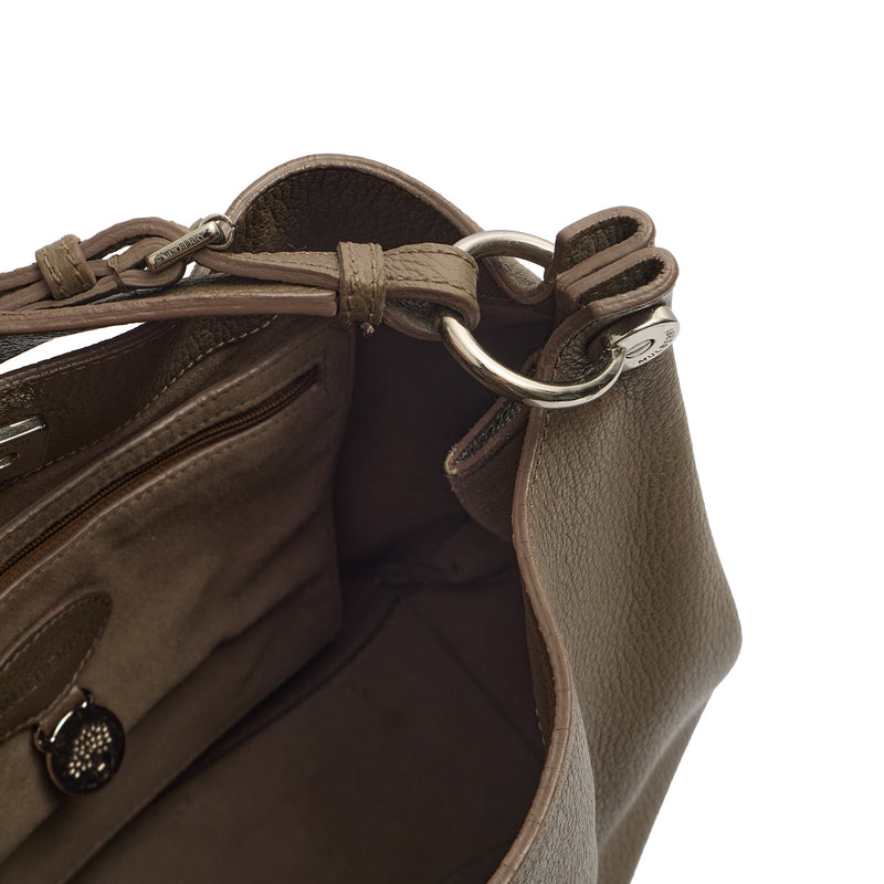 Picture of Mulberry Shoulder Bag Freya in Clay, Calfskin Leather