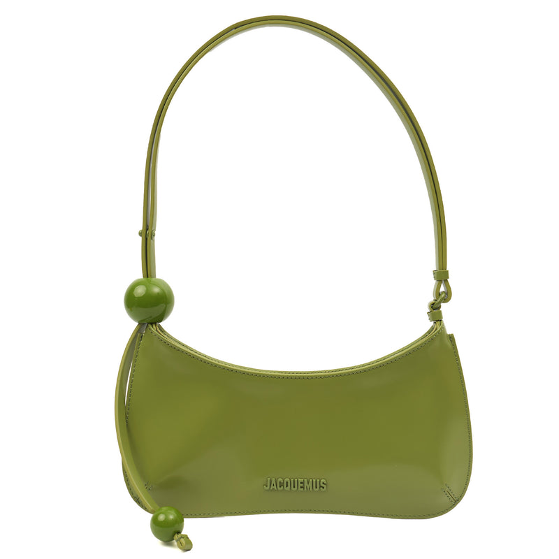 Picture of Jacquemus Shoulder Bag Le Bisou Ceinture in Green, Leather