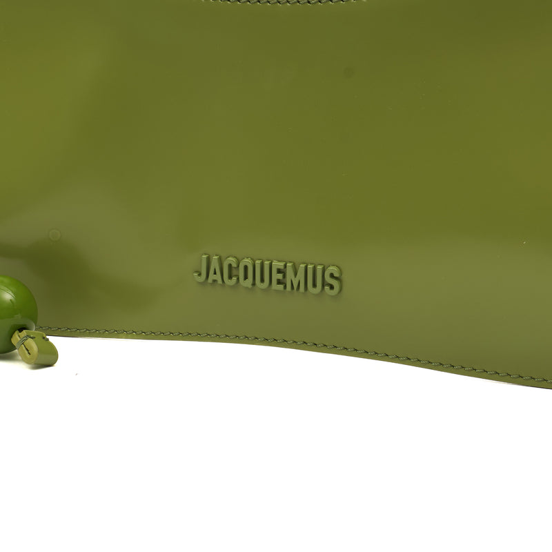Picture of Jacquemus Shoulder Bag Le Bisou Ceinture in Green, Leather