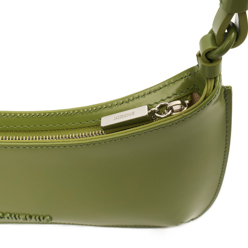 Picture of Jacquemus Shoulder Bag Le Bisou Ceinture in Green, Leather