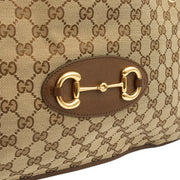 Picture of Gucci Tote Horsebit 1955 Tote in Brown, Fabric