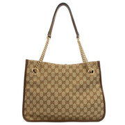 Picture of Gucci Tote Horsebit 1955 Tote in Brown, Fabric
