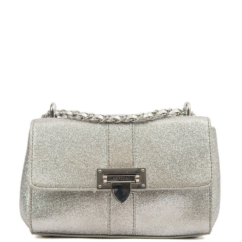 Picture of Aspinal of London Shoulder Bag Lottie Micro in Metallic, invalid