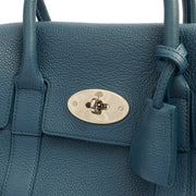 Picture of Mulberry Cross Body Bayswater with Strap- Small in Steel Blue, Leather