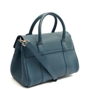 Picture of Mulberry Cross Body Bayswater with Strap- Small in Steel Blue, Leather