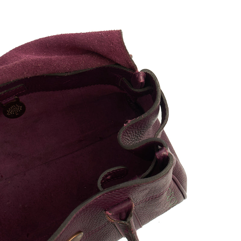 Picture of Mulberry Top Handle Bayswater- Small in Burgundy, Calfskin Leather