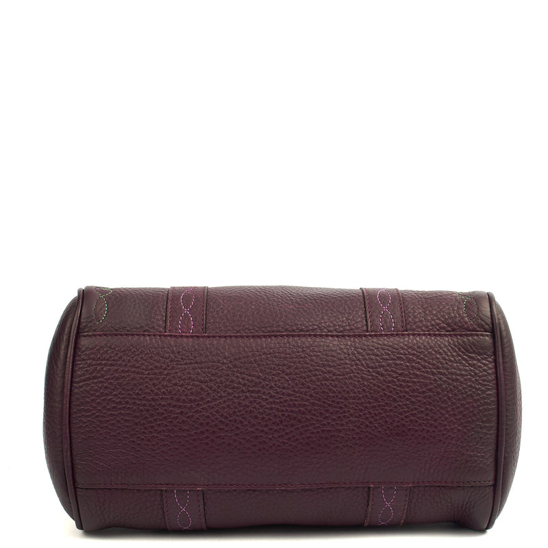 Picture of Mulberry Top Handle Bayswater- Small in Burgundy, Calfskin Leather