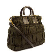 Picture of Prada Tote Lux Tote in Green, Nylon