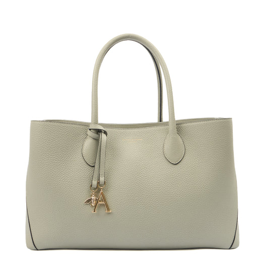 Picture of Aspinal of London Tote London Tote- Large in Blue, Leather