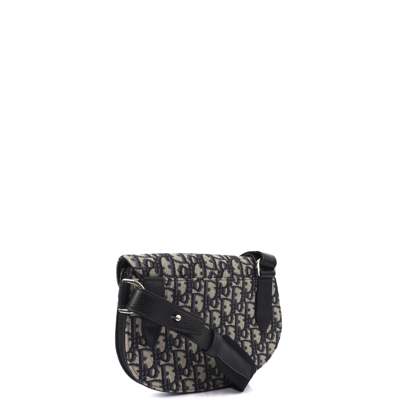 Picture of Christian Dior Cross Body Homme - Saddle Bag in Blue, Fabric