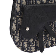 Picture of Christian Dior Cross Body Homme - Saddle Bag in Blue, Fabric