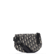 Picture of Christian Dior Cross Body Homme - Saddle Bag in Blue, Fabric