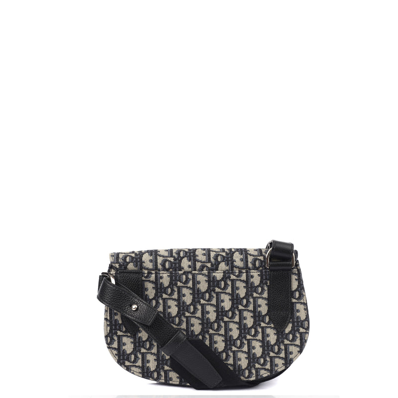 Picture of Christian Dior Cross Body Homme - Saddle Bag in Blue, Fabric