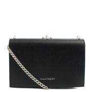 Picture of Alexander McQueen Cross Body Skull Lock Shoulder Bag - Small in Black, Leather