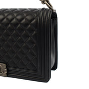 Picture of Chanel Shoulder Bag Boy - Large in Black, Lambskin Leather