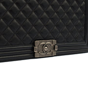 Picture of Chanel Shoulder Bag Boy - Large in Black, Lambskin Leather