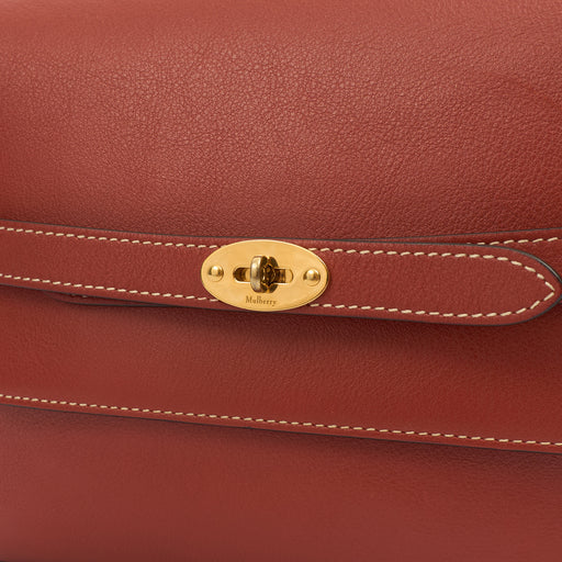 Picture of Mulberry Cross Body Belted Bayswater Satchel  in Red, Leather