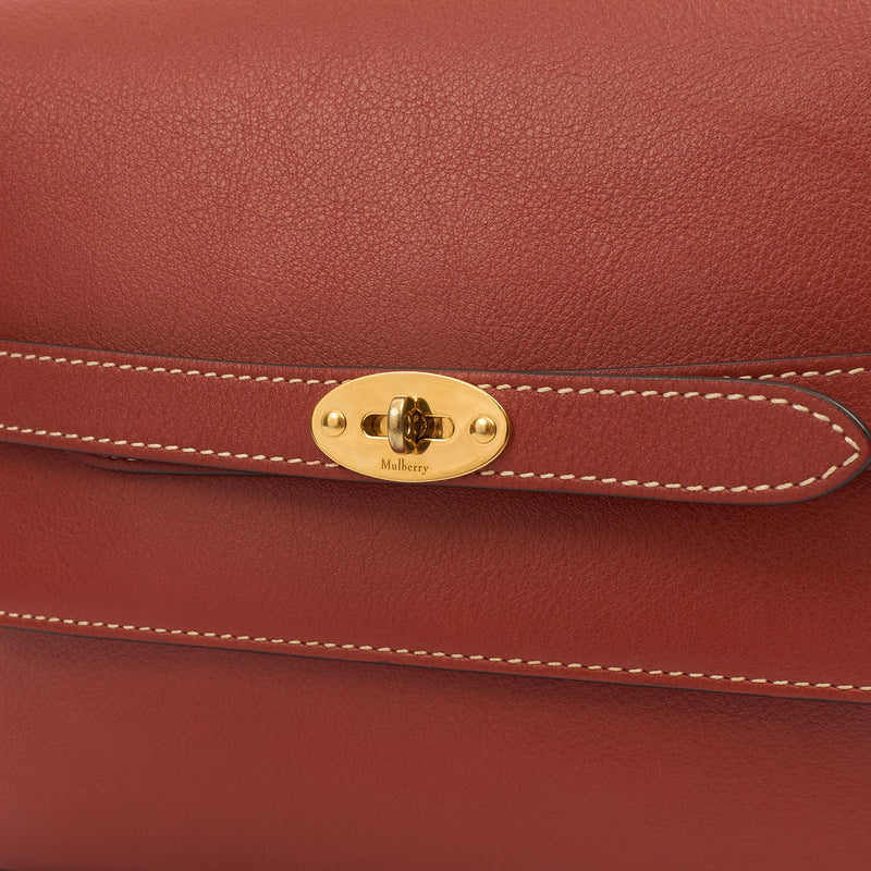 Picture of Mulberry Cross Body Belted Bayswater Satchel  in Red, Leather