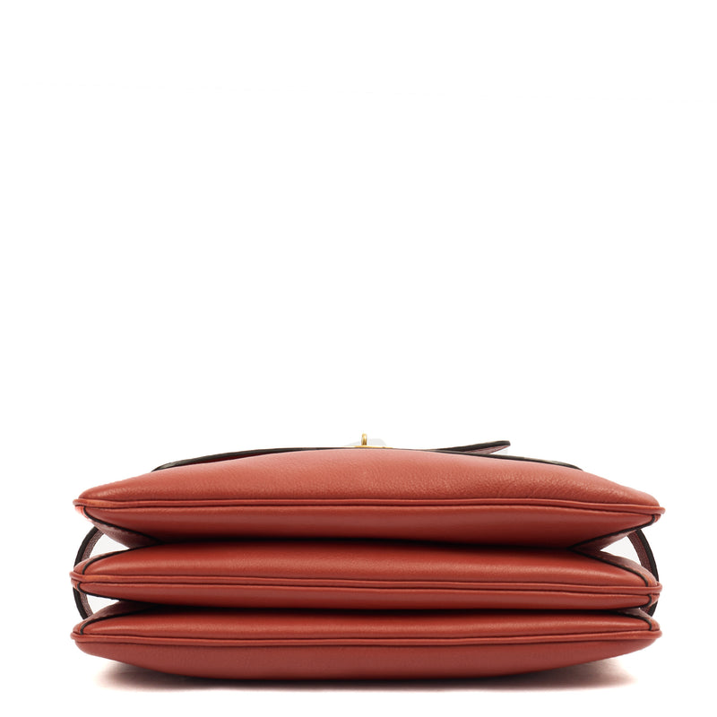 Picture of Mulberry Cross Body Belted Bayswater Satchel  in Red, Leather