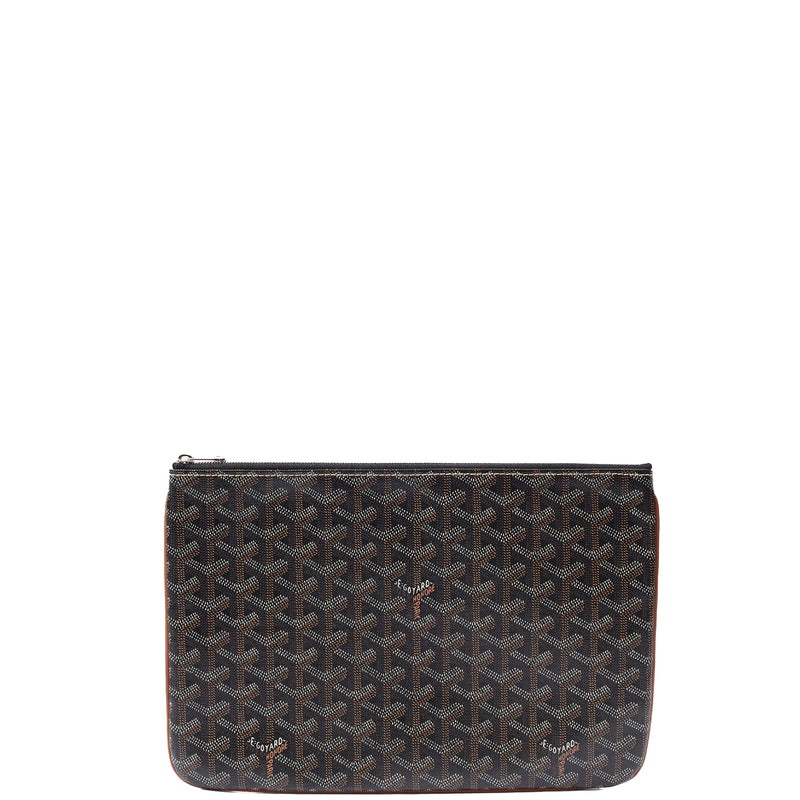 Picture of Goyard Clutch Senat Pouch PM in Brown, Leather