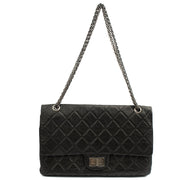 Picture of Chanel Shoulder Bag 2.55 Reissue - Maxi in Black, Crinkled Calfskin Leather