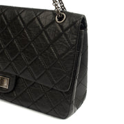 Picture of Chanel Shoulder Bag 2.55 Reissue - Maxi in Black, Crinkled Calfskin Leather