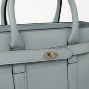 Picture of Mulberry Tote Zipped Bayswater - Mini in Poplin Blue, Leather