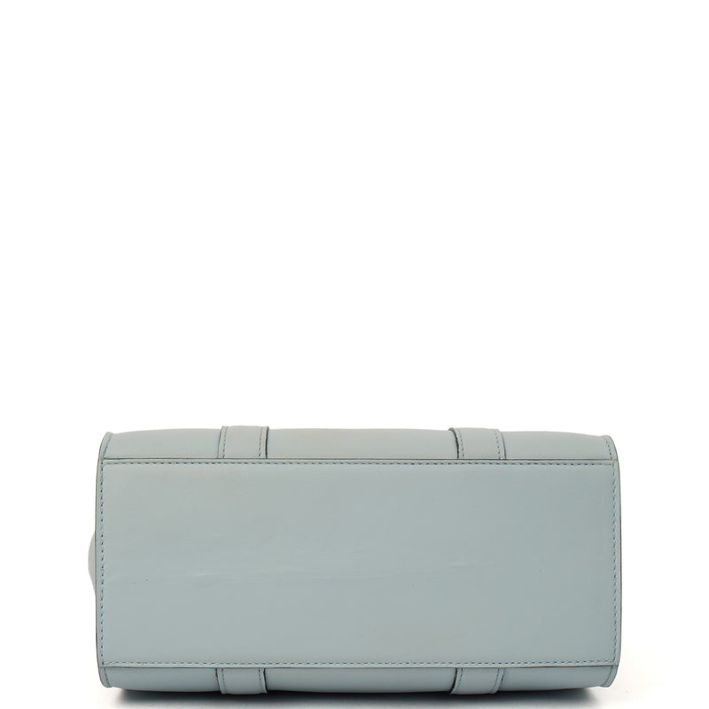 Picture of Mulberry Tote Zipped Bayswater - Mini in Poplin Blue, Leather