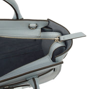 Picture of Mulberry Tote Zipped Bayswater - Mini in Poplin Blue, Leather