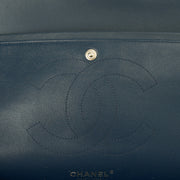 Picture of Chanel Shoulder Bag Classic Double Flap - Large in Blue, Patent Leather