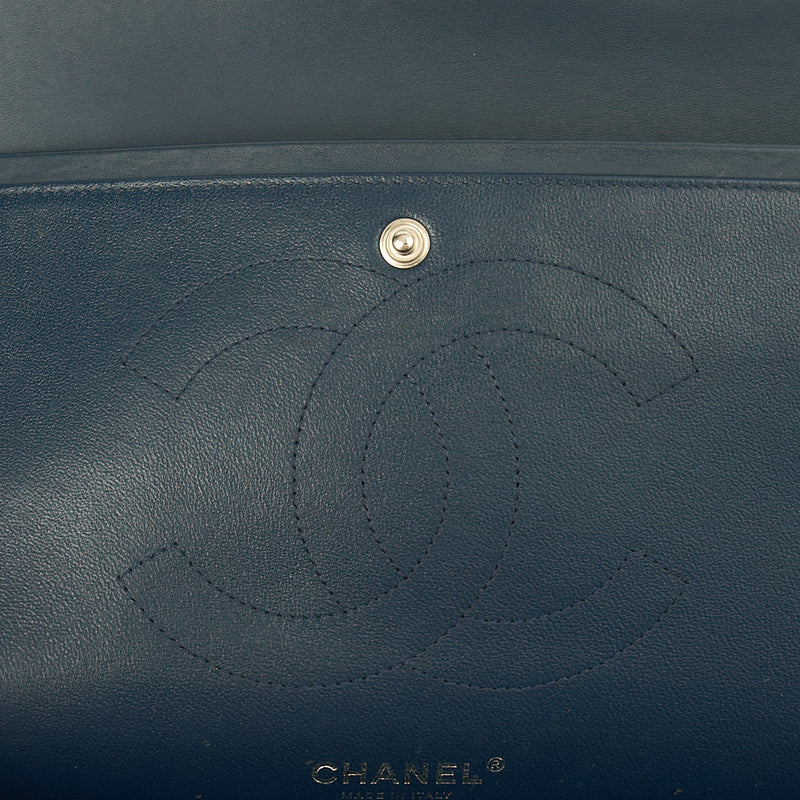 Picture of Chanel Shoulder Bag Classic Double Flap - Large in Blue, Patent Leather