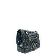 Picture of Chanel Shoulder Bag Classic Double Flap - Large in Blue, Patent Leather