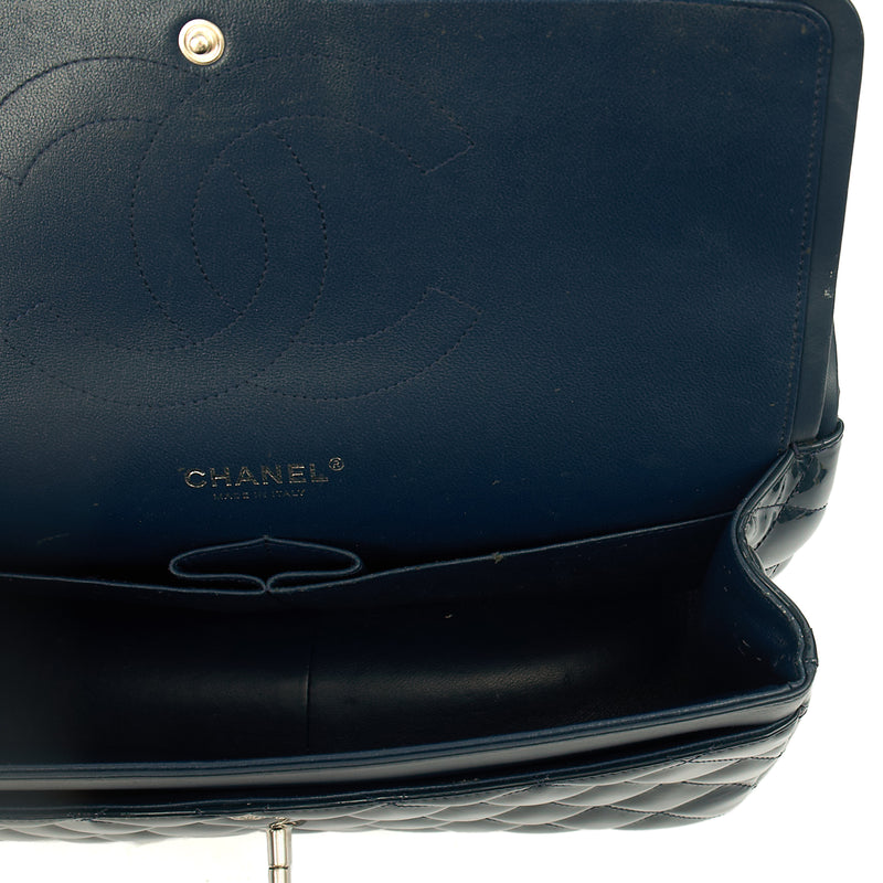 Picture of Chanel Shoulder Bag Classic Double Flap - Large in Blue, Patent Leather
