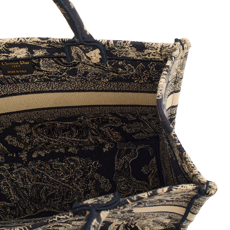 Picture of Christian Dior Tote Book Tote - Medium in Blue, Fabric