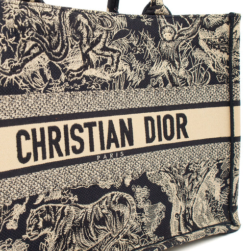 Picture of Christian Dior Tote Book Tote - Medium in Blue, Fabric