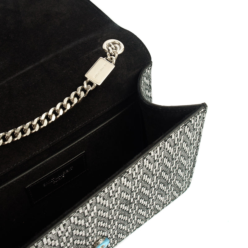 Picture of Saint Laurent Cross Body Kate Medium in Metallic, Fabric