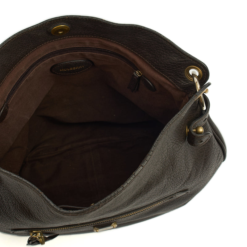 Picture of Mulberry Tote Daria Hobo in Amber, Calfskin Leather