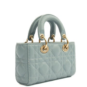 Picture of Christian Dior Cross Body Lady D - Joy in Blue, Cannage Quilted Lambskin