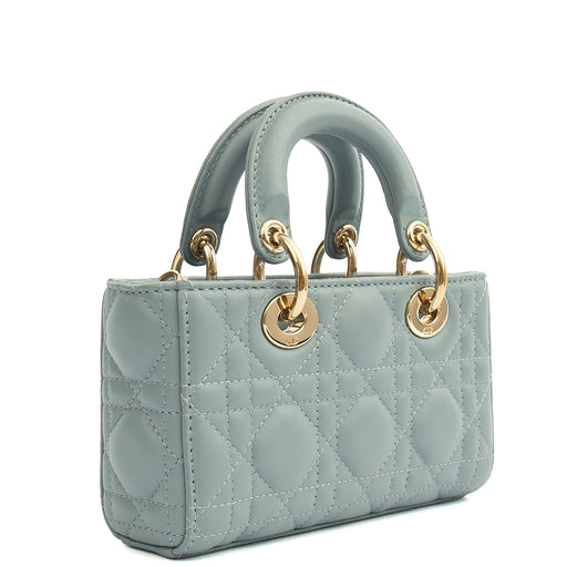 Picture of Christian Dior Cross Body Lady D - Joy in Blue, Cannage Quilted Lambskin