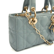 Picture of Christian Dior Cross Body Lady D - Joy in Blue, Cannage Quilted Lambskin