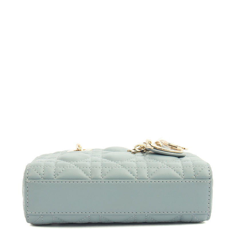 Picture of Christian Dior Cross Body Lady D - Joy in Blue, Cannage Quilted Lambskin