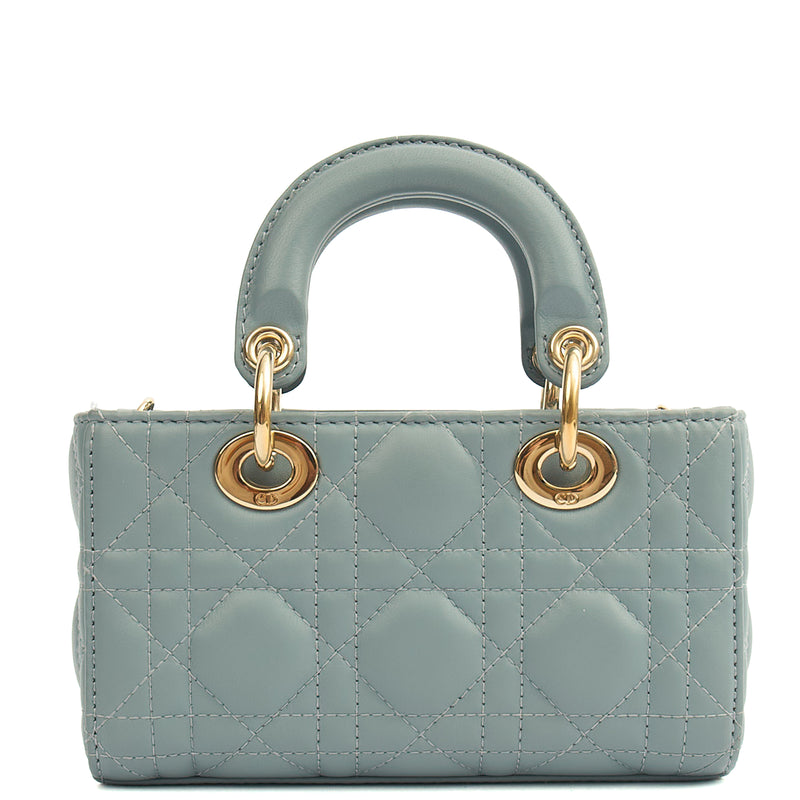 Picture of Christian Dior Cross Body Lady D - Joy in Blue, Cannage Quilted Lambskin