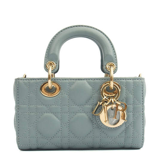 Picture of Christian Dior Cross Body Lady D - Joy in Blue, Cannage Quilted Lambskin