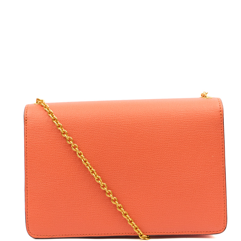 Picture of Mulberry Cross Body Darley in Coral Orange, Calfskin Leather