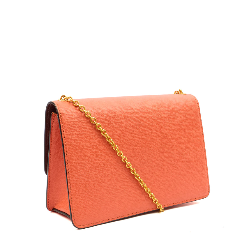 Picture of Mulberry Cross Body Darley in Coral Orange, Calfskin Leather