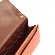 Picture of Mulberry Cross Body Darley in Coral Orange, Calfskin Leather