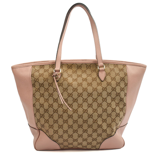 Picture of Gucci Tote Abbey Tote in Pink, GG Supreme Canvas