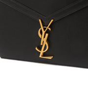 Picture of Saint Laurent Cross Body Cassandre Chain Flap Bag in Black, Calfskin Leather