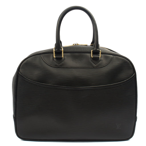 Picture of Louis Vuitton Top Handle Sorbonne in Black, Epi Leather